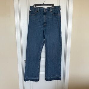 Levi's Dark Blue Wide Leg Jeans